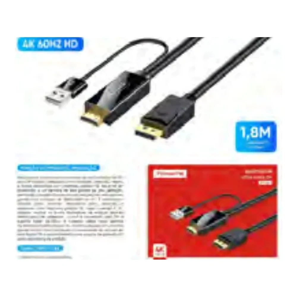 ADAPTADOR HDMI PARA DP MACHO MTV-221