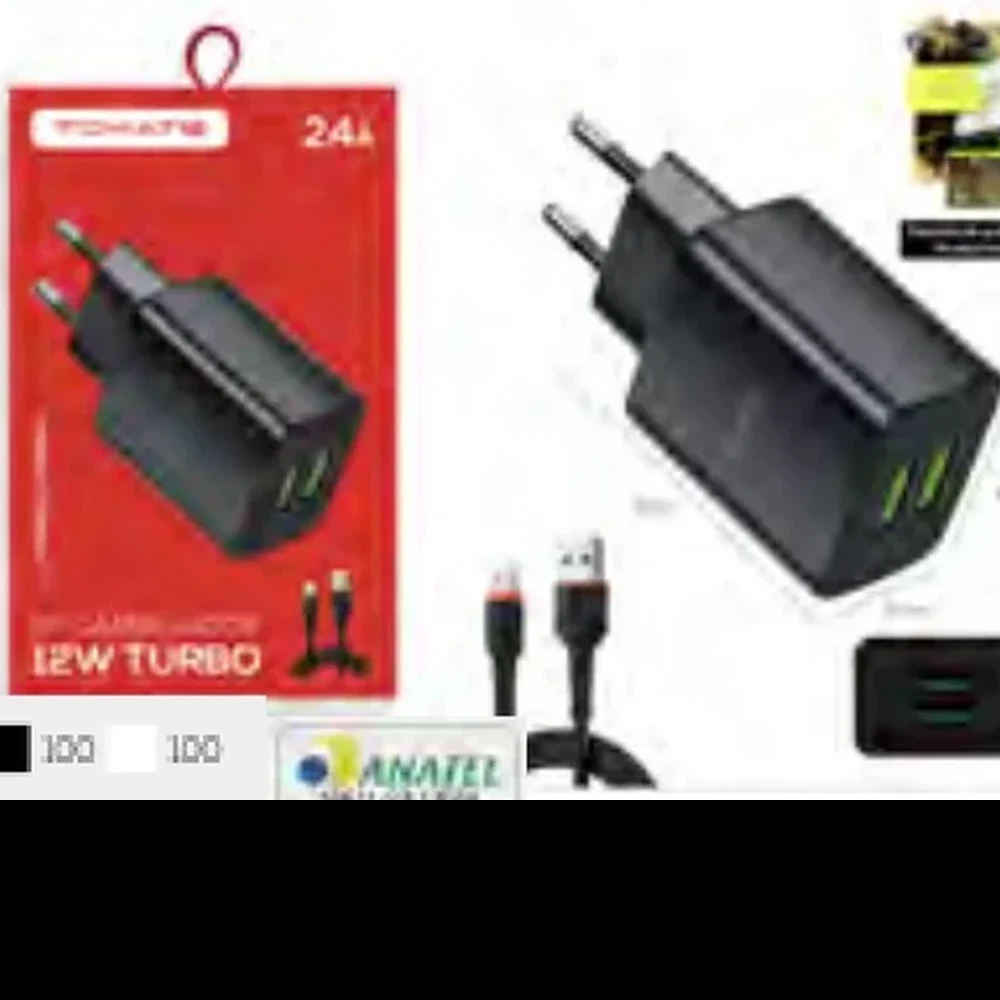 KIT CARREGADOR 12W C.RÁPIDO MICRO TT-1202UV