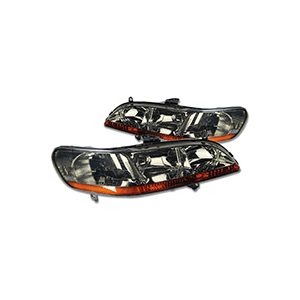 Motoring HL-OH-HA98-SM-AB Smoke Lens Amber Headlights Replacement
