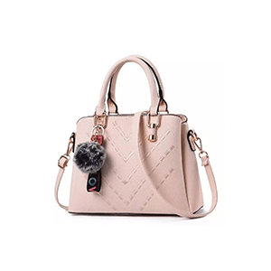Slung Women Shoulder Leather Hand Bag Peach