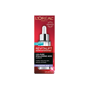 Lâ€™Oreal Paris 1.5% Pure Hyaluronic Acid Serum for Face with Vitamin C from Revitalift Derm Intensives for Dewy Looking Skin