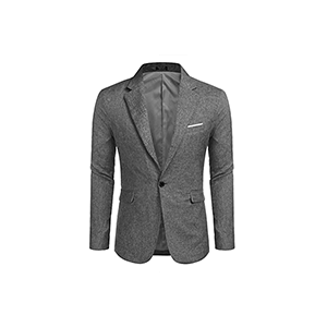 Men's Casual Suit Blazer Jackets Lightweight Sports Coats One Button