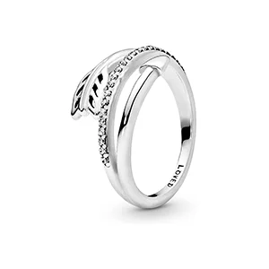 Pandora Moments Women's Sterling Silver Wrap-Around Arrow Cubic Zirconia Ring